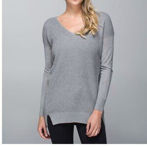 Lululemon NWOT The Sweater Life Pullover in Heathered Medium Grey